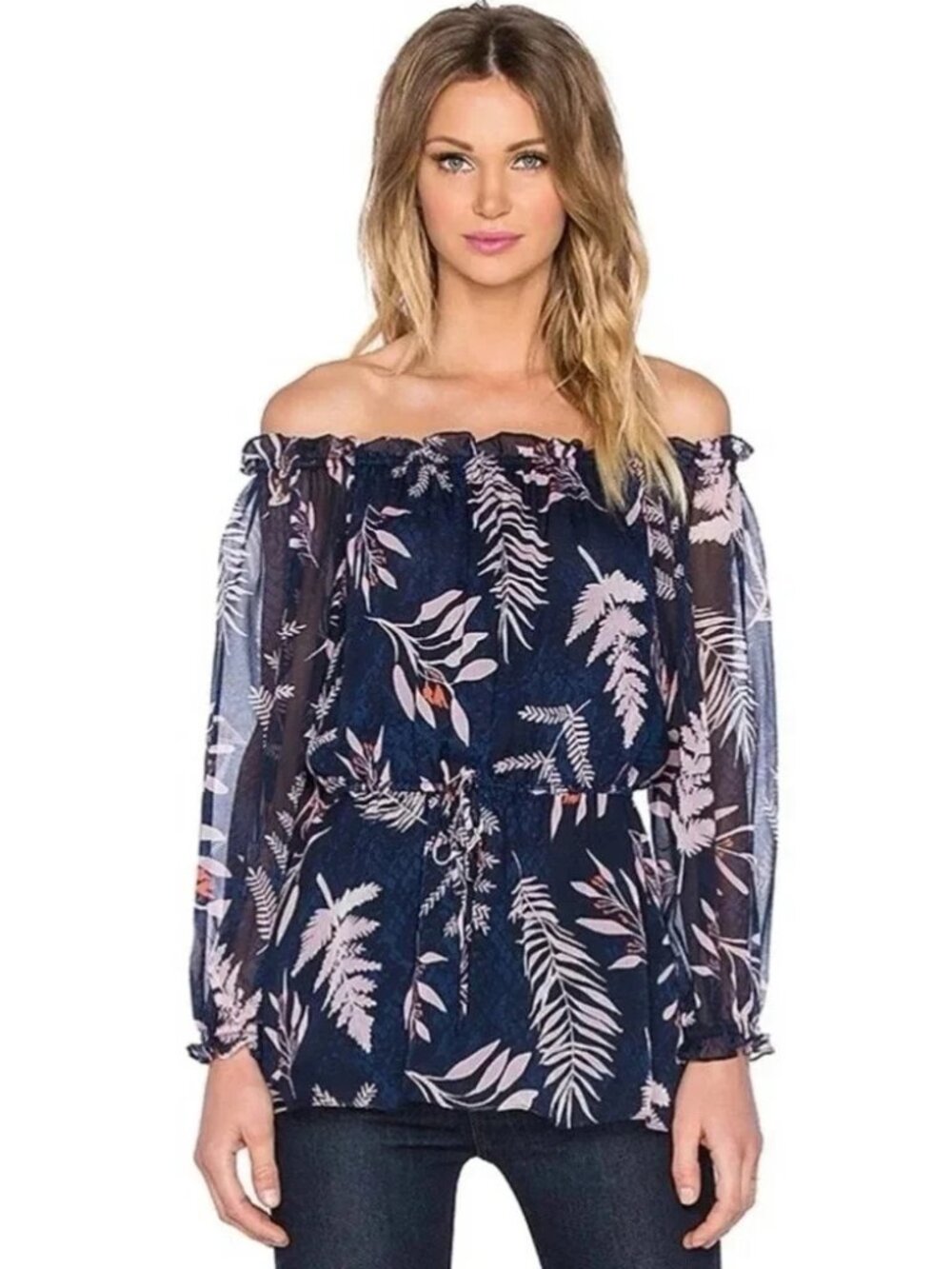 Diane von Furstenberg Camila Silk Blouse in Snake Leaves Size 0